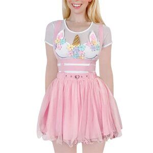 LittleForBig ABDL Baby Mesh Overall Jumperskirt (SIZE S)